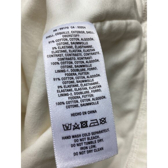 Maeve Anthropologie Medium White Puff Sleeve‎ Wrap Top Sexy Stretch Pinup Boho - Picture 4 of 5